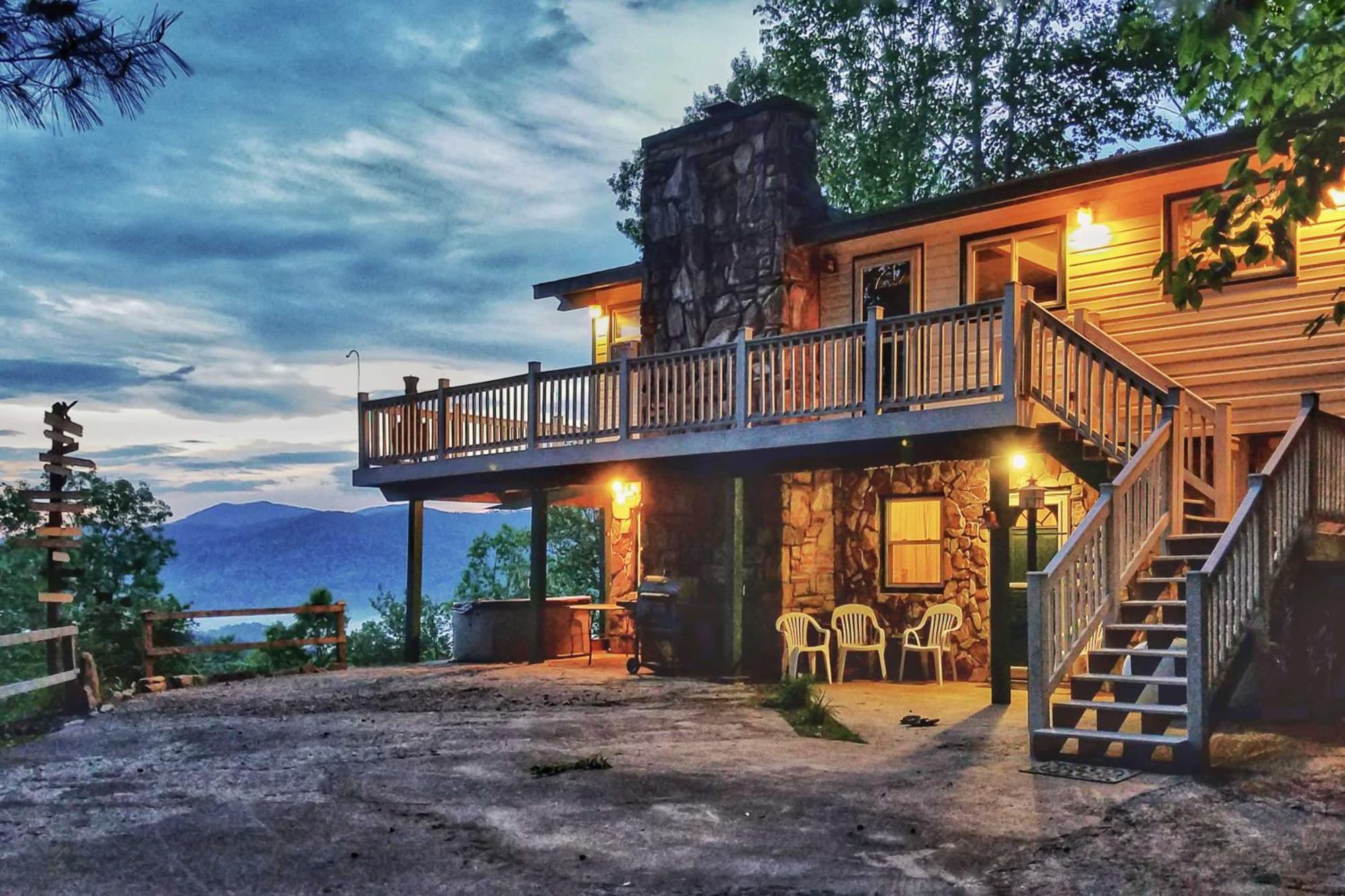 Secluded Mountain Home With Stunning Views And Deck! Bryson City Exterior foto